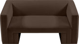 Henson Velvet Loveseat – Luxurious Contemporary Design with Solid Wood Frame for Modern Living Spaces