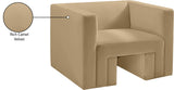 Henson Chair - Luxurious Contemporary Velvet Armchair with Solid Wood Frame for Stylish Living Spaces