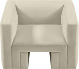 Henson Chair - Luxurious Contemporary Velvet Armchair with Solid Wood Frame for Stylish Living Spaces