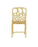 Honeycomb Gold Side Chair
