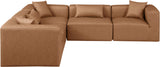 Cube Vegan Leather Modular Sectional - Modern Elegance for Chic Living Spaces with Custom Configurations