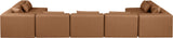Cube Vegan Leather Modular Sectional - Modern Elegance for Contemporary Living Spaces and Offices