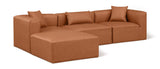 Cube Vegan Leather Modular Sectional - Modern Elegance and Versatile Comfort for Stylish Living Spaces