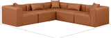 Cube Vegan Leather Modular Sectional - Modern Elegance for Chic Living Spaces with Custom Configurations