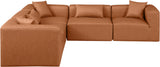 Cube Vegan Leather Modular Sectional - Modern Elegance for Chic Living Spaces with Custom Configurations