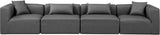 Cube Vegan Leather Modular Sofa - Luxurious Contemporary Design for Modern Living Spaces