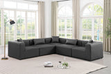 Cube Vegan Leather Modular Sectional - Modern Elegance for Chic Living Spaces with Custom Configurations