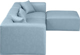 Cube Vegan Leather Modular Sectional - Modern Elegance and Versatile Comfort for Stylish Living Spaces