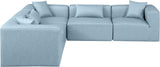Cube Vegan Leather Modular Sectional - Modern Elegance for Chic Living Spaces with Custom Configurations