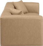 Cube Modular Sofa - Luxurious Vegan Leather Design for Modern Living Spaces and Chic Home Offices