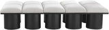 Pavilion - 10 Piece Modular Bench With Black Base