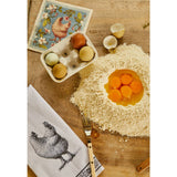 Black & White Gertrude Chicken Tea Towel