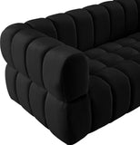 Gwen Velvet Sofa - Luxurious Comfort with Deep Biscuit Tufting & Custom Gold or Chrome Legs