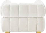 Gwen Velvet Chair: Luxurious Comfort Meets Contemporary Elegance with Customizable Legs and Tufting