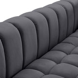 Gwen Velvet Loveseat - Luxurious Comfort & Contemporary Style with Tufting and Custom Legs Options