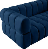 Gwen Velvet Sofa - Luxurious Comfort with Deep Biscuit Tufting & Custom Gold or Chrome Legs