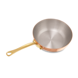 Mauviel M'Heritage M'150 B Copper Chef Pan With Lid and Brass Handle