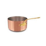 Mauviel M'Heritage M'150 B Copper Sauce Pan With Lid, Brass Handle