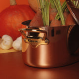 Mauviel M'Heritage M'150 B Copper Oval Stewpan With Lid, Brass Handles