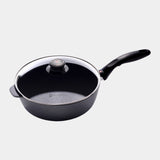 HD Nonstick Saute Pan with Glass Lid - Induction | Made in Switzerland