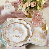 Boho Rainbow Baby 62pc Tableware Set for 16