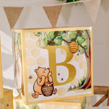 Honey Bear Baby Block Boxes for Baby Shower Decor