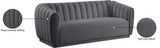 Dixie Velvet Sofa - Chic Contemporary Design with Deep Channel Tufting for Elegant Living Spaces