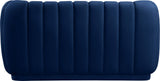 Dixie Velvet Loveseat: Elegant Contemporary Design with Deep Channel Tufting for Stylish Comfort