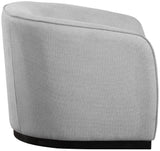 Mylah Chair – Luxurious Polyester Fabric Accent Chair with Black Solid Wood Base for Cozy Spaces
