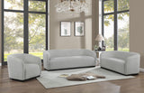 Mylah Loveseat - Contemporary Soft Upholstered Seating with Durable Black Wood Base for Cozy Spaces
