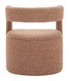 Atria Accent Chair & Ottoman Tawny Brown