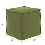Square Pouf Seascape Moss