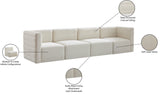 Quincy Modular Sofa - Elegant Contemporary Design with Cloud-Like Comfort and Channel Tufting