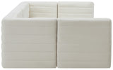 Quincy Velvet Modular Sectional Sofa - Contemporary Design with Cloud-Like Comfort and Style