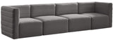Quincy Modular Sofa - Elegant Contemporary Design with Cloud-Like Comfort and Channel Tufting