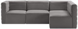 Quincy Velvet Modular Sectional Sofa - Modern Elegance with Cloud-Like Comfort & Stylish Design