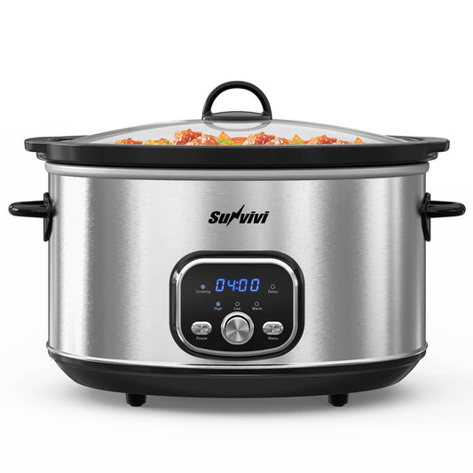 8.5 Quart Programmable Slow Cooker: Multi-Cooker Food Warmer
