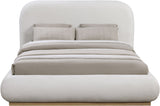 Vaughn - Chenille Bed With Natural Base