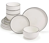 Kook 12-Piece Ceramic Dinnerware Set for 4