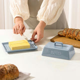 Extra Large Ceramic Butter Dish with Lid