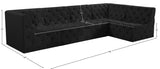 Tuft Velvet Modular Sectional - Deep Button Tufting, Stylish Design for Endless Configurations