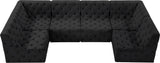 Tuft Velvet Modular Sectional - Deep Button Tufting, Stylish Design for Endless Configurations