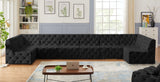 Tuft Velvet Modular Sectional - Deep Button Tufting, Stylish Design for Endless Configurations