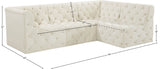 Tuft Soft Black Velvet Contemporary Modular Sectional with Deep Button Tufting for Any Space