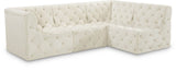 Tuft Soft Black Velvet Contemporary Modular Sectional with Deep Button Tufting for Any Space