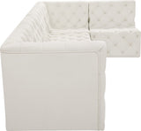 Tuft Soft Black Velvet Contemporary Modular Sectional with Deep Button Tufting for Any Space