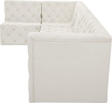 Tuft Soft Black Velvet Contemporary Modular Sectional with Deep Button Tufting for Any Space