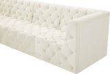 Tuft Soft Black Velvet Contemporary Modular Sectional with Deep Button Tufting for Any Space