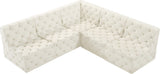 Tuft Soft Black Velvet Contemporary Modular Sectional with Deep Button Tufting for Any Space