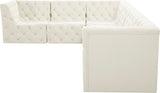 Tuft Soft Black Velvet Contemporary Modular Sectional with Deep Button Tufting for Any Space
